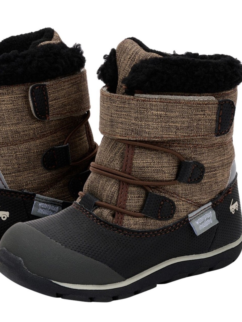 See Kai Run Gilman Waterproof Insulated Boot Brown Black size 5 toddler